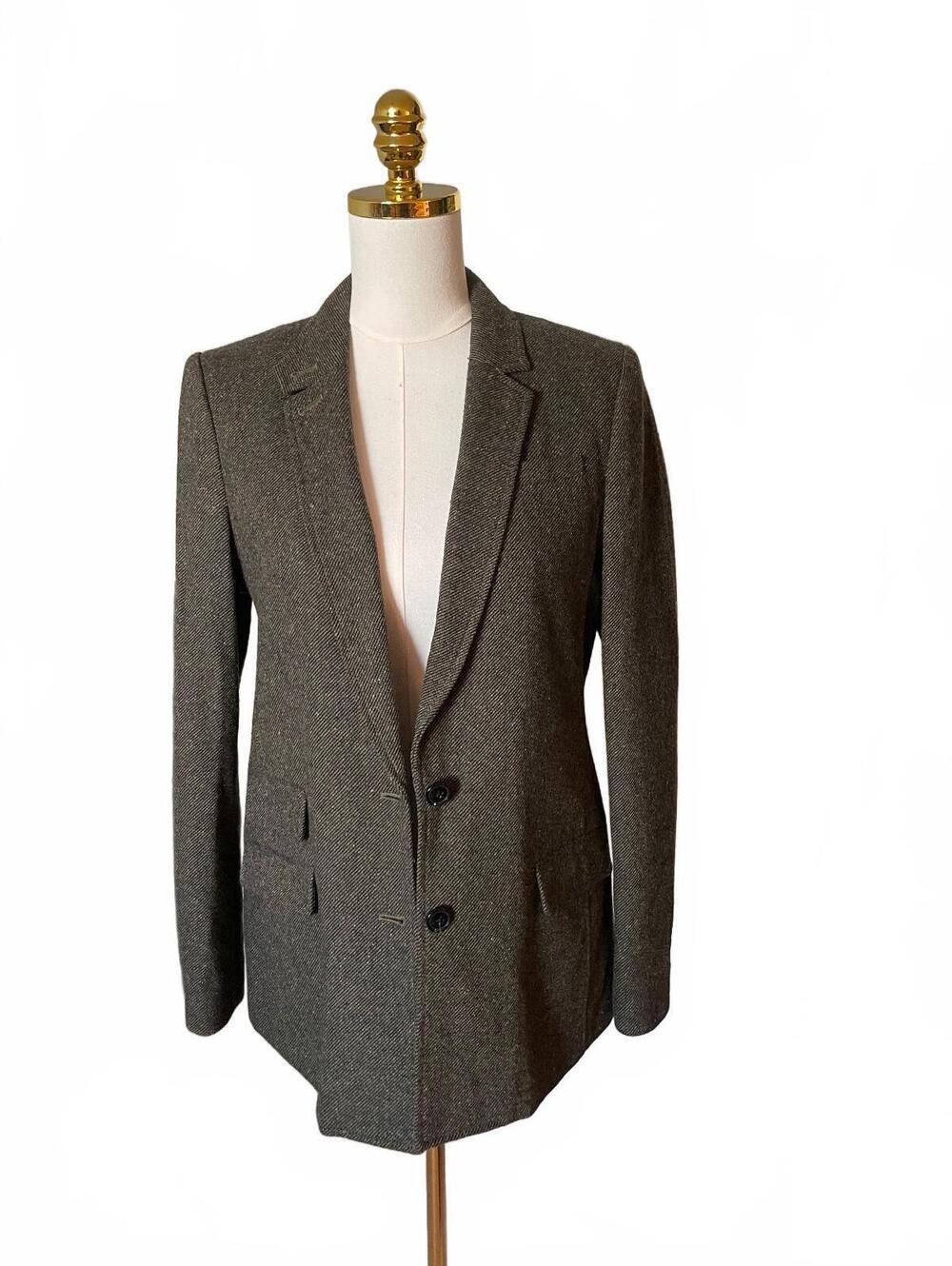Banana Republic brown herringbone wool jacket size 6